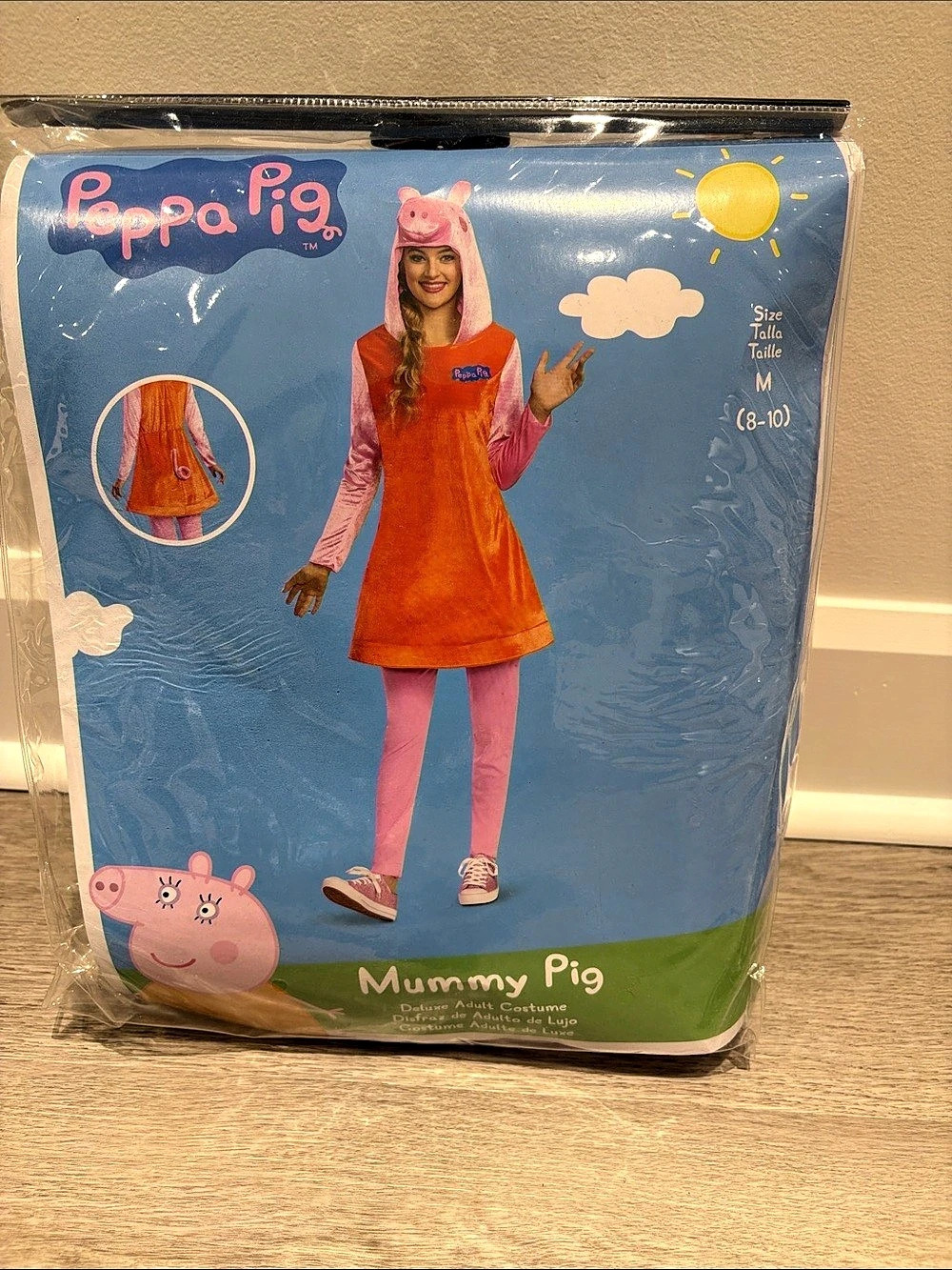 Peppa Pig Mummy Pig Costume Girls Medium NWT